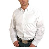Stetson White Pinpoint Oxford Long Sleeve Button-Down Men's Shirt