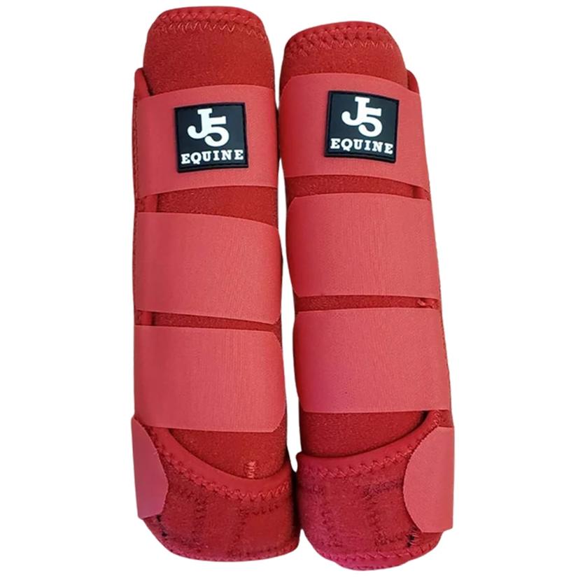 J5 Equine Premium Splint Boots RED