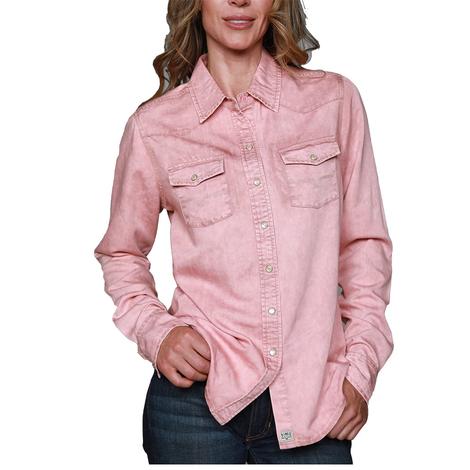 Kimes Ranch KC Pink Tencel Long Sleeve Snap Women's Shirt