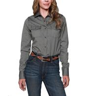Kimes Ranch Tuscon Black Cool Max Tech Long Sleeve Women's Shirt