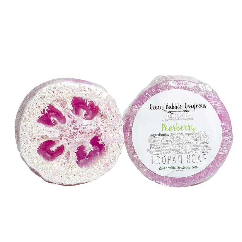  Green Bubble Gorgeous Pearberry Loofah Soap