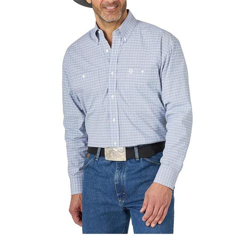 Wrangler George Strait Red Long Sleeve Buttondown Men's Shirt