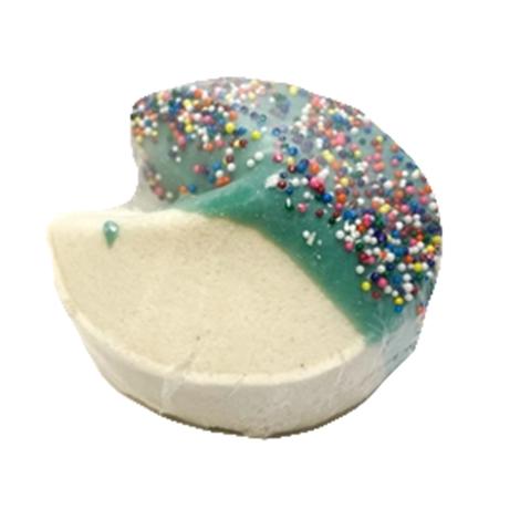 Green Bubble Gorgeous Fortune Cookie Vanilla with Organic Cocoa Bath Bomb