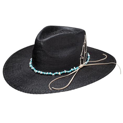 Charlie 1 Horse Midnight Toker Black Straw Hat