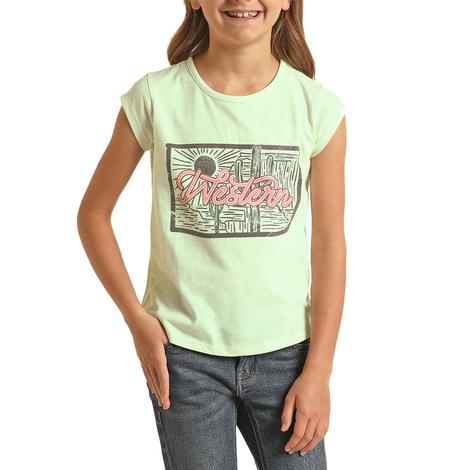 Rock & Roll Cowgirl Western Graphic Girl's Tee
