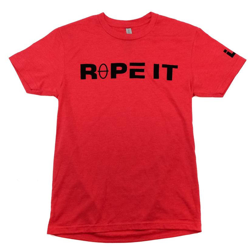  Let's Rope Red Men's Rope It Short Sleeve Tee Shirt