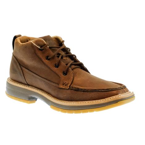 Wrangler Footwear Cinnamon Square Moc Toe Lace Up Men's Shoe