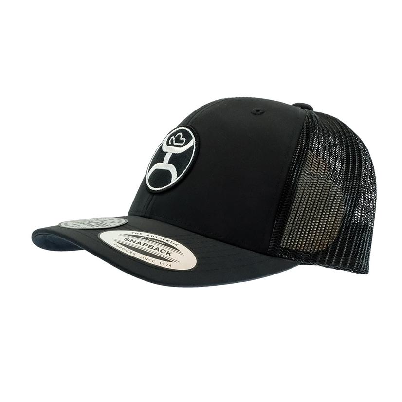 Hooey Primo Black Trucker Black And White Circle Patch Cap