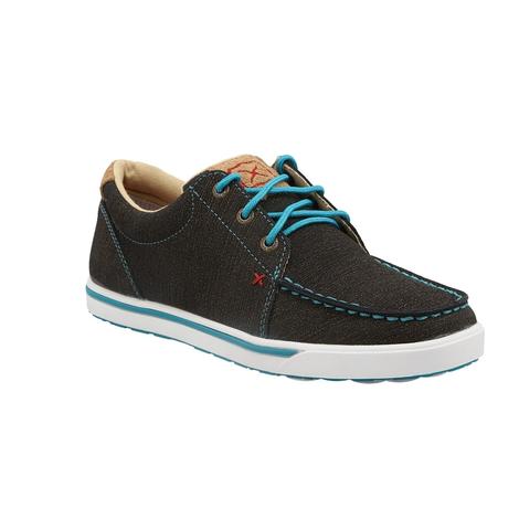Twisted X Charcoal And Turquoise Kicks Women's Shoe