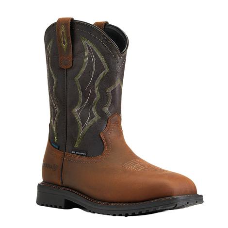 Ariat Rig Tek H2O Composite Men's Brown Work Boots