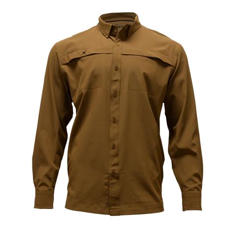 Xotic Bison Long Sleeve Button Front Hybrid Men's Shirt