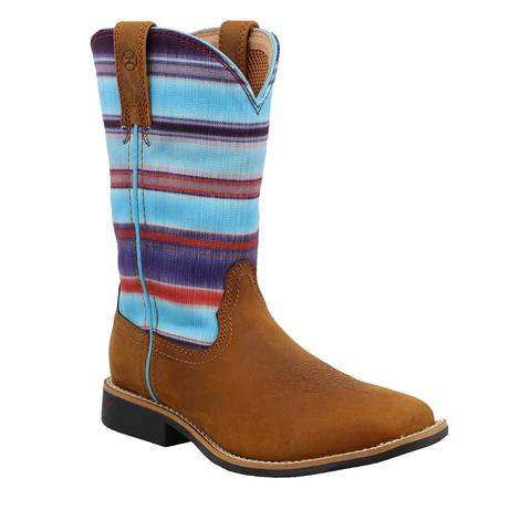 Twisted X Serape Blue Girl's Boots
