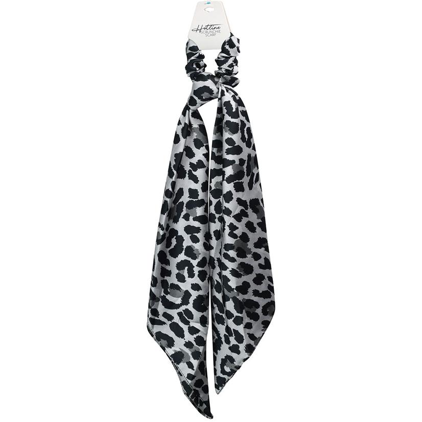  Hotline Hair Ties Snow Leopard Scrunchie Scarf