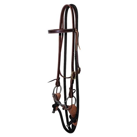 STT Twisted Wire D-Ring Snaffle Bit Training Bridle