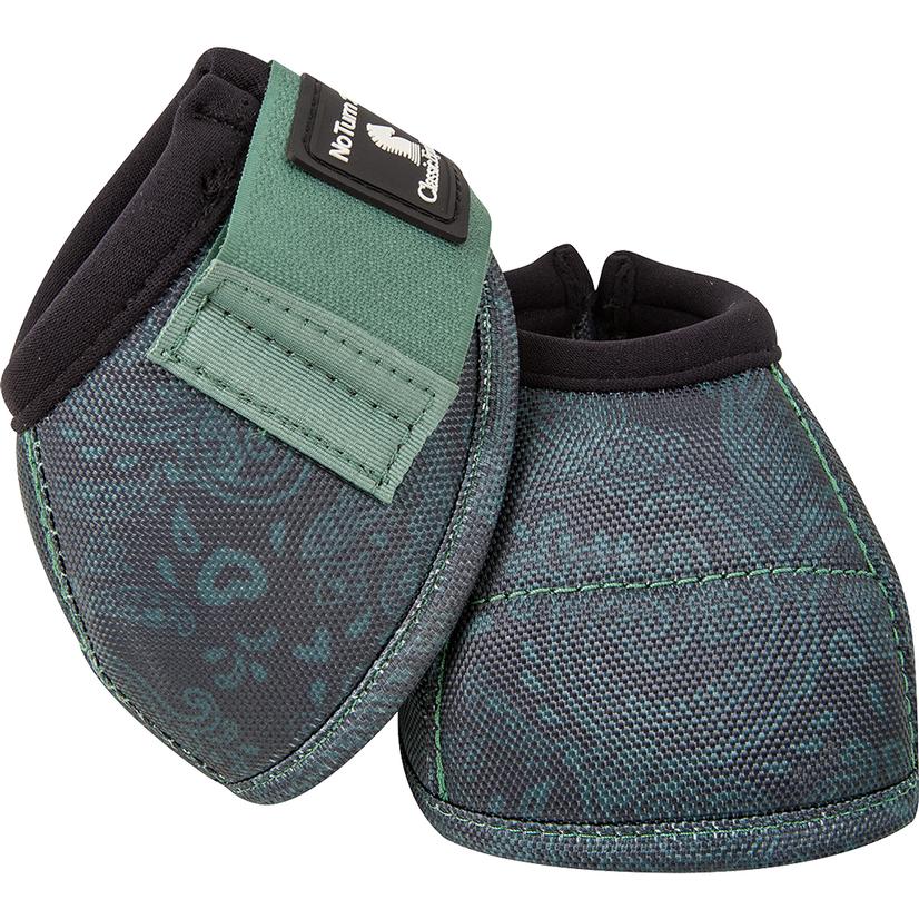 Classic Equine Dy-No Turn Bell Boots - 2023 SPRUCE_PAISLEY
