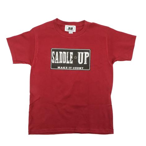 Whole Herd Saddle Up Red Kid's Tee