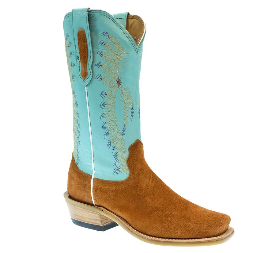  Fenoglio Tiffany Blue Shaft Roughout Women's Boot