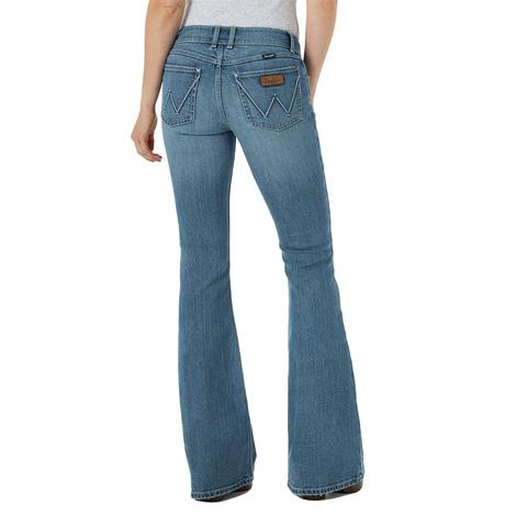 Wrangler Retro Mae Mid Rise Flare Women's Jeans