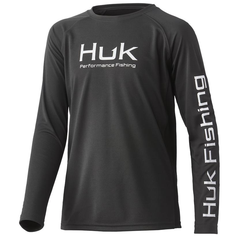  Huk Volcanic Ash Pursuit Long Sleeve Boy's Shirt