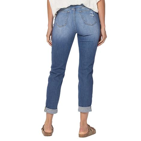 Judy Blue Frayed Mid-Rise Skinny Women's Jeans