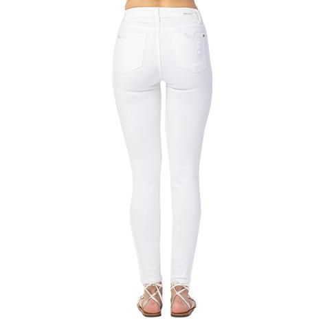 Judy Blue White Mid-Rise Women's Jeans
