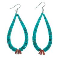 South Tack Tack Turquoise and Spiny Earrings