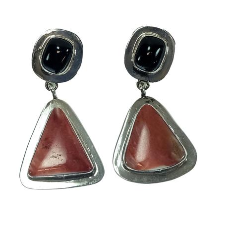 South Texas Tack Spiny Oyster Onyx Earrings