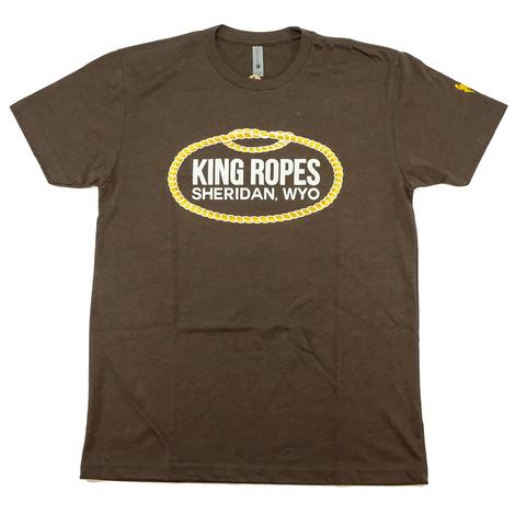 King Ropes White King Ropes Logo Brown Men's Short Sleeve Shirt 