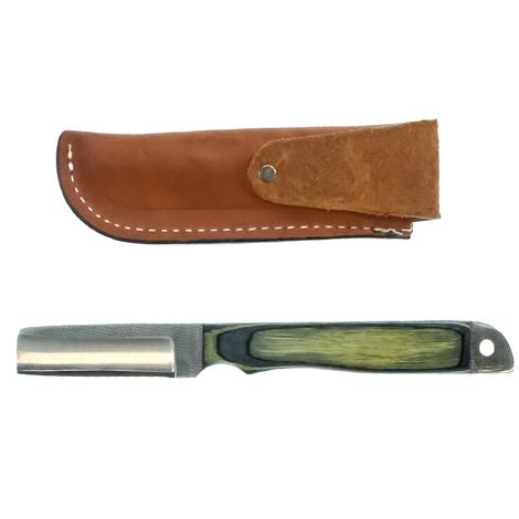 Anza Nute Bull Cutter with Black and Green Wood Handle