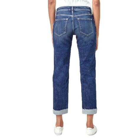 Kancan Ripped Cropped Women's Jeans 