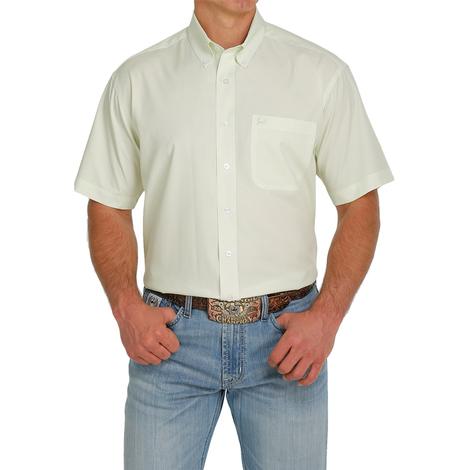 Cinch Lime Arena Flex Short Sleeve Buttondown Men's Shirt
