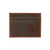 STS Ranchwear Dark Canvas Men's Card Wallet