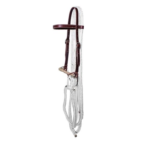 South Texas Tack Nylon Training Hackamore With Rawhide Nose