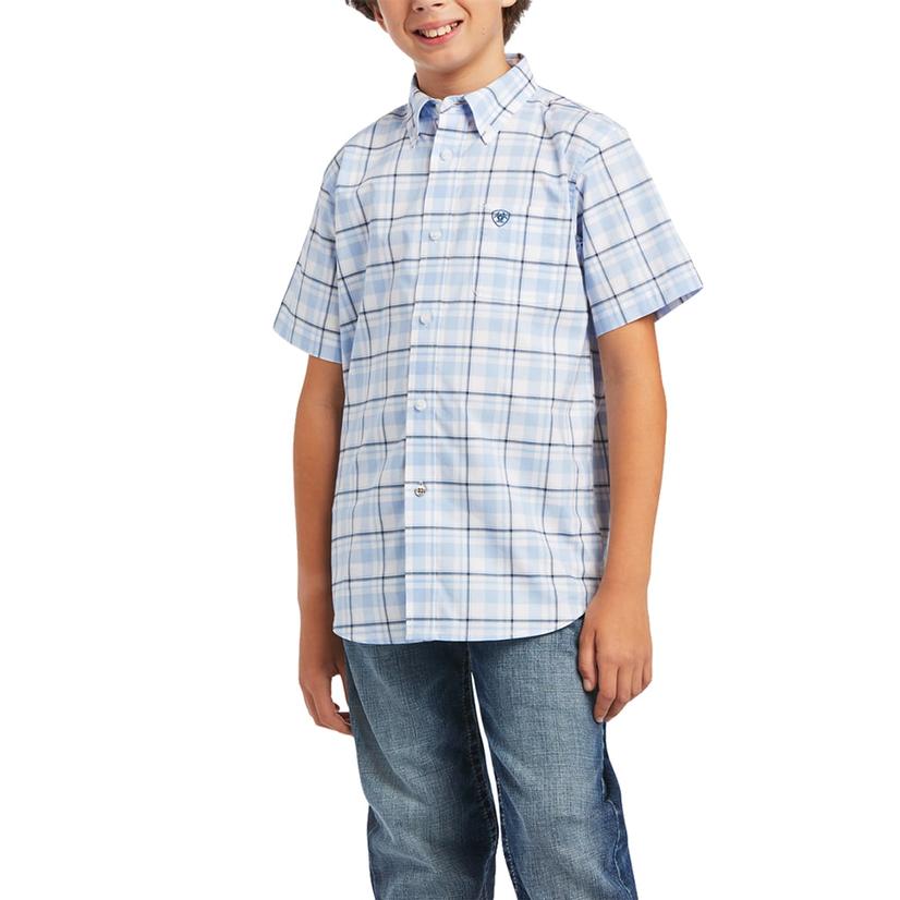  Ariat Boy's Pro Series Finnick Short Sleeve Buttondown Shirt