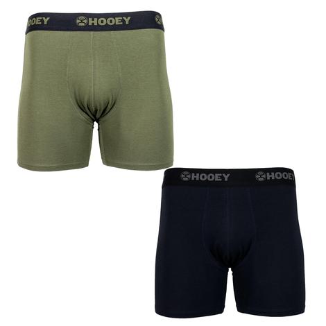 Hooey Olive And Black 2 Piece Bamboo Men's Briefs