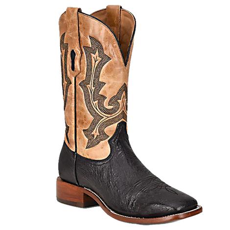 Corral Black and Honey Ostrich Men's Boot