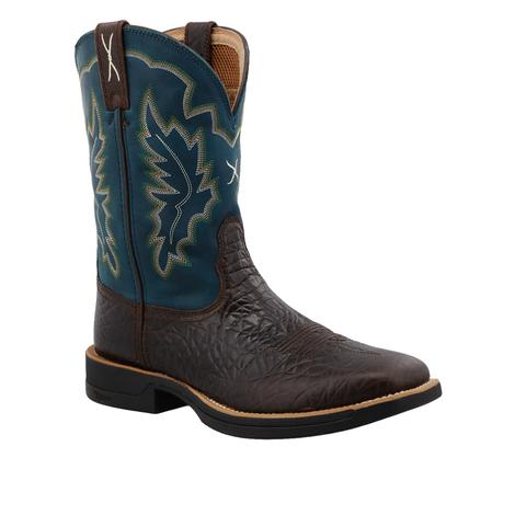 Twisted X Tech X Chocolate and Teal Men's Boot