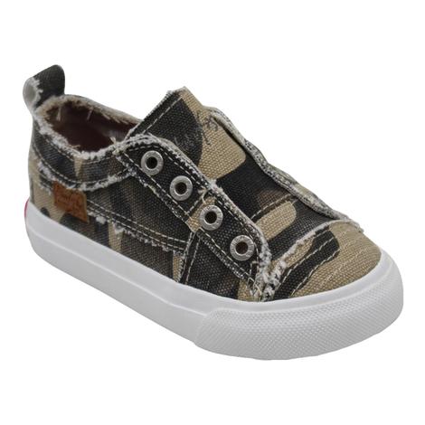 Blowfish Camo Canvas Toddler Girl's Shoes