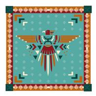 Hooey Aztec Thunderbird Satin Bandana