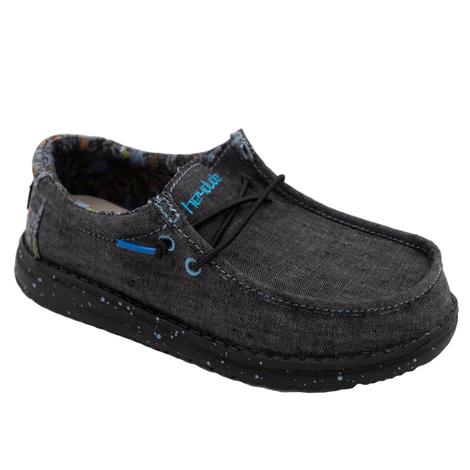 Hey Dude Chambray Wave Ride Youth Boy's Shoe