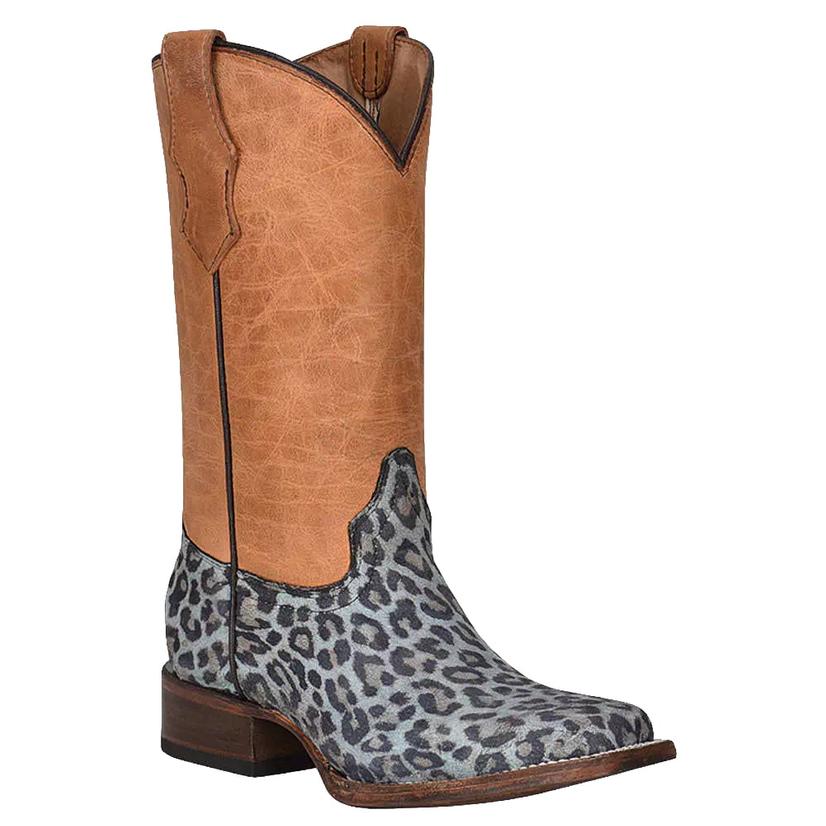  Circle G Turquoise Honey Leopard Print Youth Girl's Boot