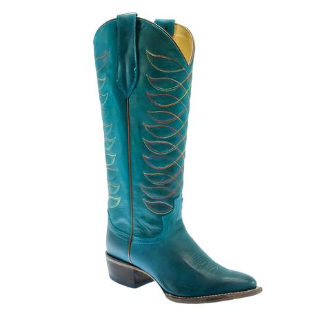 Justin Whitley Vintage Turquoise Women's Boots
