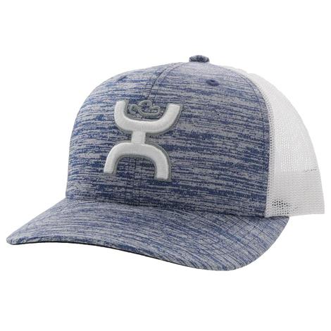 Hooey `Sterling` Blue White 6Panel Trucker Cap