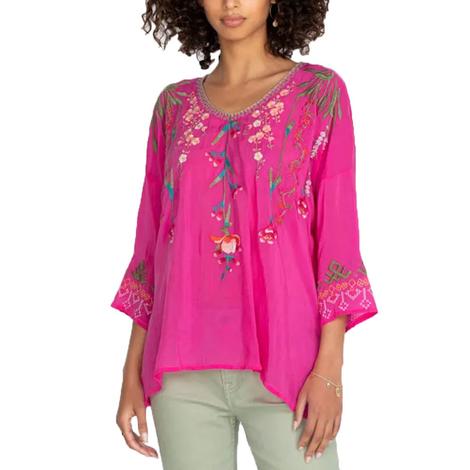 Johnny Was Gia Floral Embroidered Women's Blouse