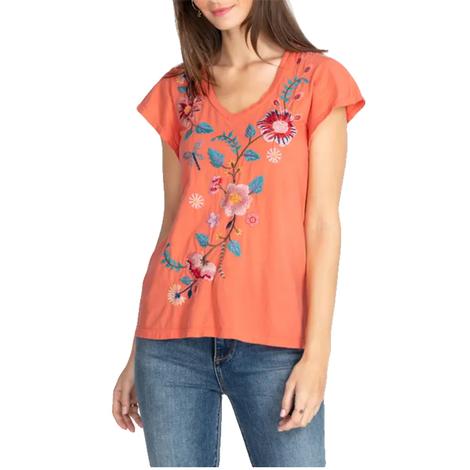 Johnny Was Coral Grace Women's Top 