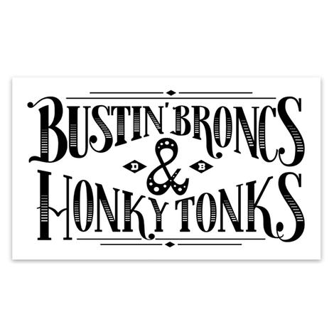 Dale Brisby Bustin Broncs & Honky Tonks Decal