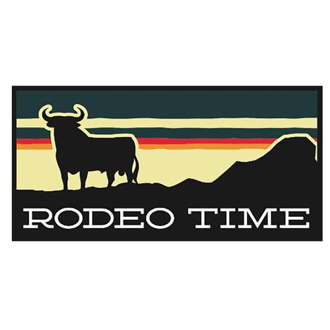 Dale Brisby Sunset Rodeo Time Rectangle Decal