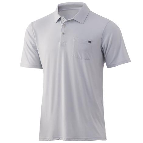 HUK Waypoint Oyster Men's Polo Shirt