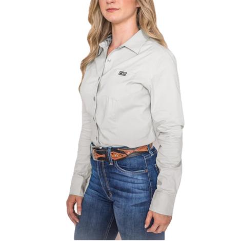 Kimes Ranch Grey Linville Long Sleeve Women's Shirt 