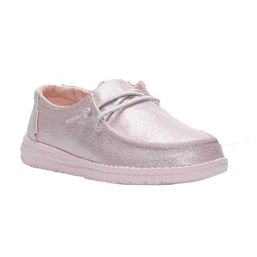  Hey Dude Wendy Sparkling Pink Toddler Girl Shoe